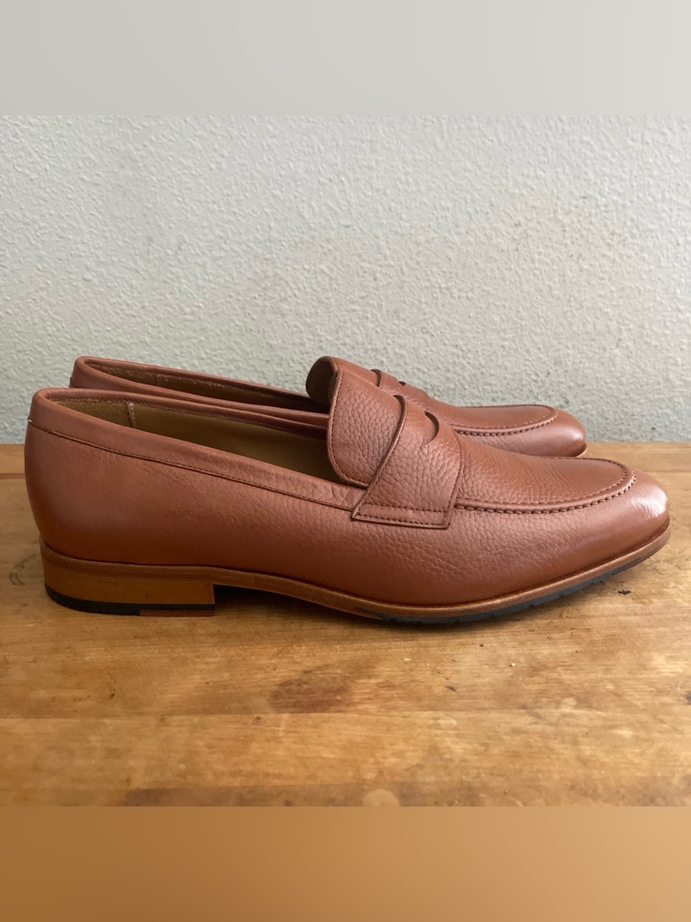 QUERO Men’s Penny Loafers HANDMADE SHOES SPAIN BROWN US 11  EU 45